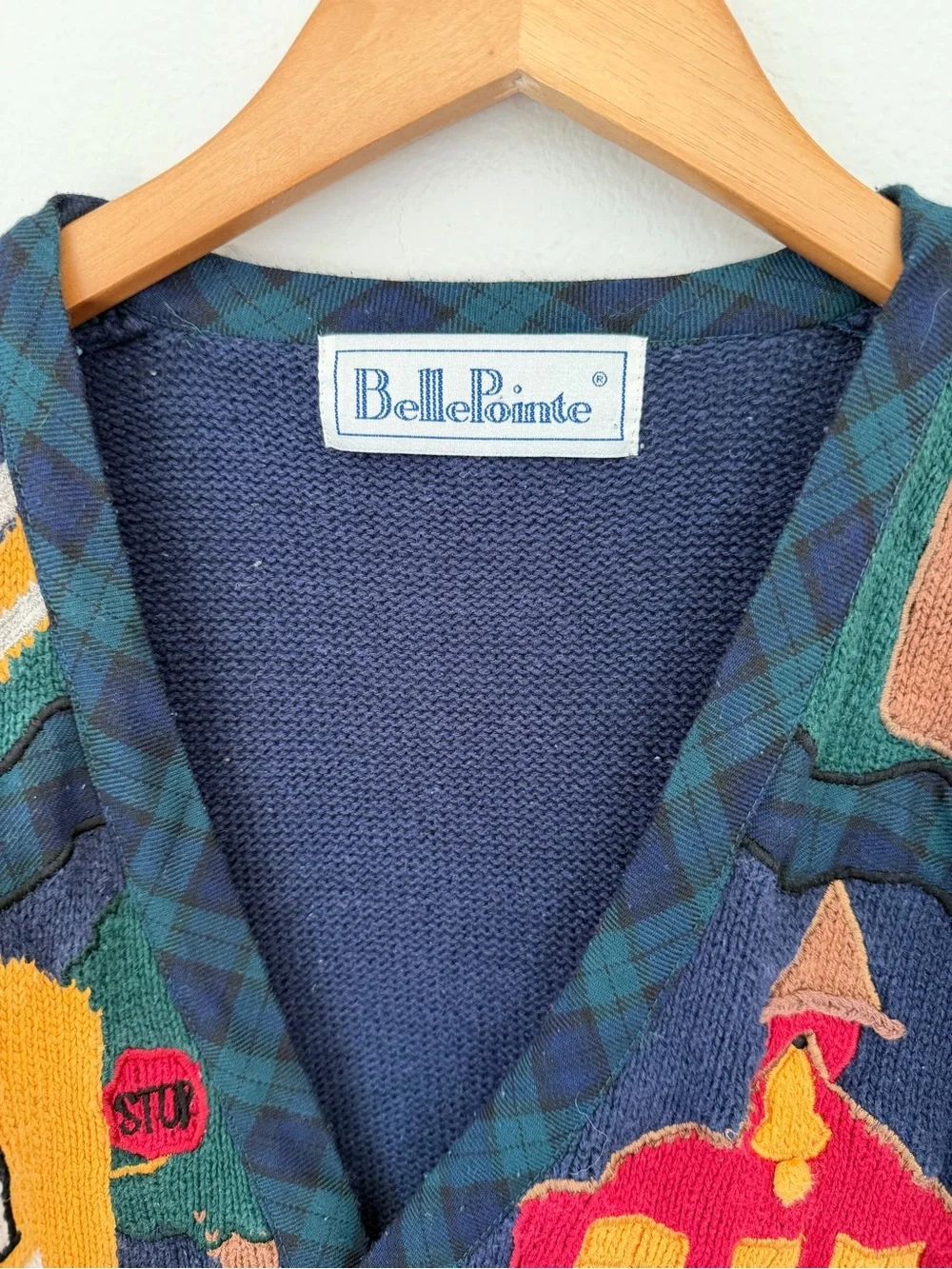 Vintage BellePointe School Themed Cardigan